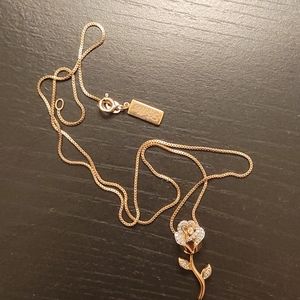 Disney Rose Gold Belle necklace